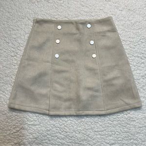 Faux Suede A-line Mini Skirt EGGKA